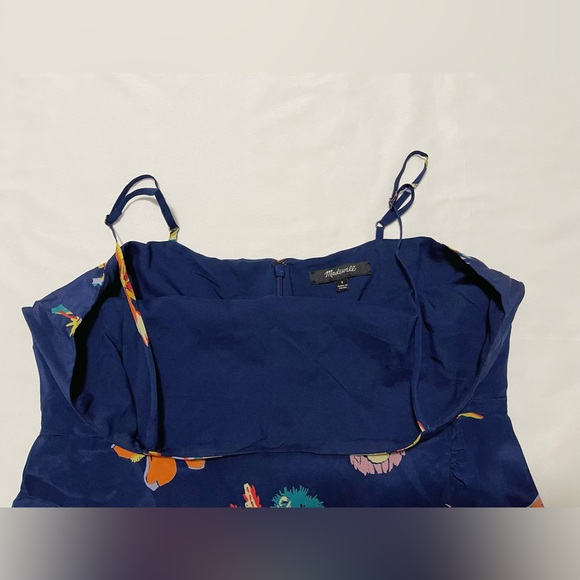 Madewell Silk Ruffle-Wrap Cami Dress in Bird of Paradise - Picture 6 of 16